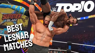 WWE 2K: Brock Lesnar TOP 10 Best WWE Matches from his 2nd Run (2012 - 2024)