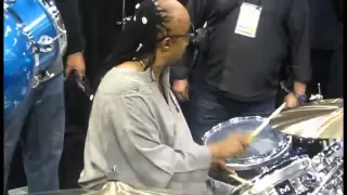 Stevie Wonder Plays the Drums