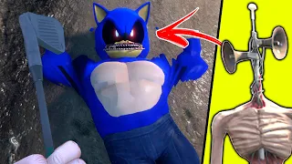 SIREN HEAD CRIOU o SONIC.EXE no GTA 5 ! ( GTA V Mods )