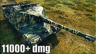 Объект 268 пт-сау бой 🌟 11000+ dmg 🌟 World of Tanks лучший бой на пт 10 уровня Об. 268