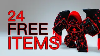 GET 24 FREE ROBLOX ITEMS! (2024)