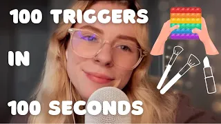 ASMR | 100 TRIGGERS IN 100 SECONDS (for people WITHOUT headphones 🚫🎧) *FAST & AGGRESSIVE ASMR*