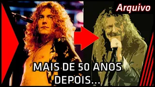 Robert Plant cantando ao vivo em 2023 Stairway to Heaven do Led Zepplin