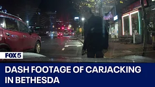 RAW dash footage of carjacking in Bethesda | FOX 5 Exclusive