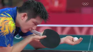 #2 Ma Long 🇨🇳 vs Fan Zhendong 🇨🇳   Men's Singles Slow Motion and learn how to play table tennis