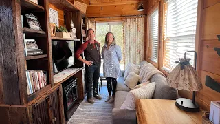 Beautiful Incredible Container Tiny Home 8’x40’ in our Forest Community 🖤🏡