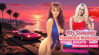 (80s Summer flashback montage) Nightdriver covers 'Miami Nights 84 - Heat' | Synthwave