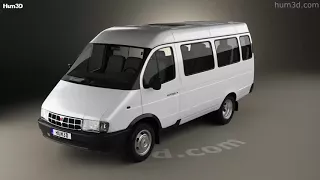 GAZ 3221 Gazelle Passenger Van 1996 3D model by Hum3D.com