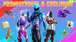 All Promotional & Exclusive Outfits/Cosmetics - Fortnite Battle Royale