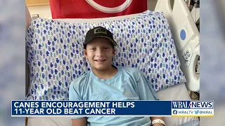 Carolina Hurricanes' encouragement helps 11-year-old boy beat cancer