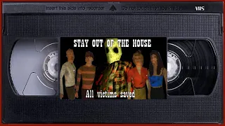 STAY OUT OF THE HOUSE - ALL VICTIMS SAVED & Hero Achievement - Walkthrough & Ending - PUPPET COMBO