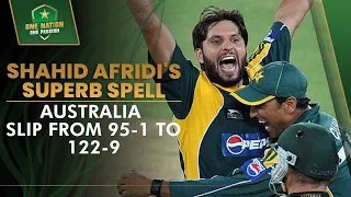 Shahid Afridi's Sensational Spell 🌟 | Australia Slip From 95-1 to 122-9! 💥 | Dubai ODI, 2009