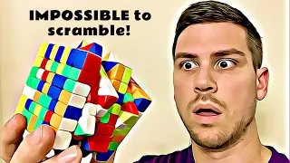 Why is it IMPOSSIBLE to scramble a 7x7!? (Stop Motion)