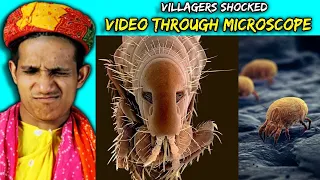 Villagers React To Award-Winning Footage Of The Microsopic World Around Us ! Tribal People React To