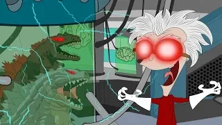 Evolution of Godzilla: Mad Scientist | Godzilla Cartoon