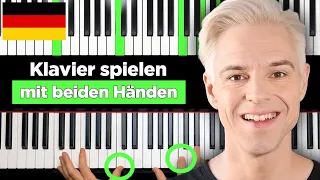 Mit beiden Händen zusammen Klavier spielen (Super detaillierte Übung für Anfänger)