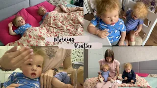 День с 2 реборнами Лиамом и Есенией часть 1 Утро с реборнами | Morning with two reborn baby