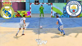 FIFA 24 VOLTA FOOTBALL | RONALDO VS MESSI | REAL MADRID VS MANCHESTER CITY | PENALTY SHOOTOUT - PS5