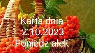 Tarot 😘Karta dnia 2.10.2023😘 Poniedziałek😘 Wszystkie znaki zodiaku😘