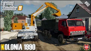 DIGGING FOUNDATIONS WITH EXCAVATOR, PUBLIC WORK ⭐ Kolonia 1990 #60 ⭐ Farming Simulator 19 Timelapse