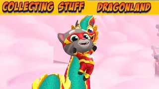 Talking Tom Hero Dash - Hero Tom Complete in Collecting Stuff and DragonLand Full Screen Gameplay