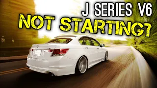 J SERIES V6 ENGINE NOT STARTING | Broken Timing Belt? | Accord Odyssey Pilot Acura TL MDX CL RL