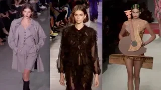 BEST OF - The beautiful Kaia Gerber on the runway during the Milan Ready to Wear 2020 Fashion Week