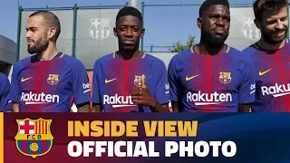 [BEHIND THE SCENES] Official FC Barcelona photo with the women's team