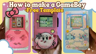 ⭐️How to make a Cardboard game console w/ Battery Compartment |+Free Template|⭐️ #cardboardcraft