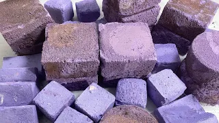 Purple Blocks ~ sandy and dusty ~ Blocks experiment ( 2 video in 1 )