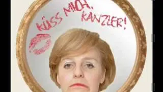Küss mich Kanzler Angela Merkel . Lady Kanzla  singt  POKER FACE.avi