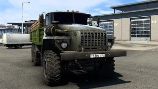 #катаем на УРАЛ 4320 v1.0 по   Суровая Россия r25 для Euro Truck Simulator 2 (v1.45)