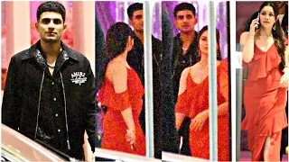 Shubman Gill and Sara Tendulkar seen 😍 together leaving from AMBANI 's Event last late Night .