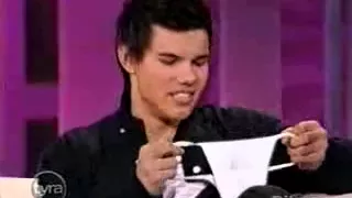 Rob Pattinson and Taylor Lautner on Tyra banks show part 1