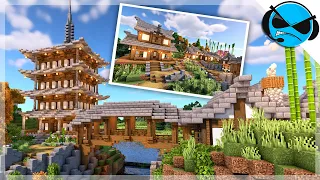 Minecraft Timelapse: Transforming a Plains Biome into a Japanese Village Part 2