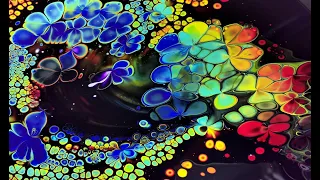 Mesmerising Fluid Art: Open Cup and Finger Dip Acrylic Pour Painting ~ Art Therapy