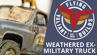 Weathered Custom Diecast Truck built for Charity Auction to Help Homeless Veterans