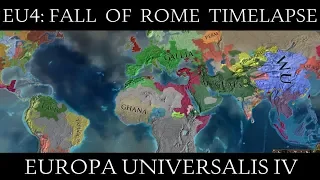 EU4: Fall of Rome 2,000 Year (58-2075) Timelapse