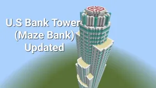 How to build U.S Bank Tower (Maze Bank) GTA V Minecraft tutorial