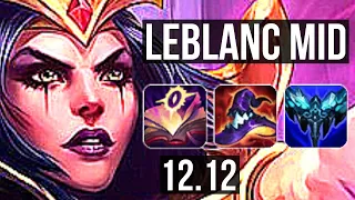 LEBLANC vs SAMIRA (MID) | 15/1/16, Legendary, 1.0M mastery | EUW Diamond | 12.12