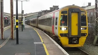 158822 + 1588820 departing Chester for Birmingham International - 25/1/20