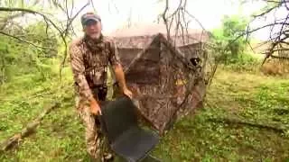Setting up a Pop Up Blind For Hunting