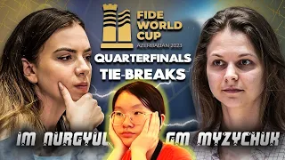 DISKARTENG mala Miaoyi ang nag PANALO!! | IM Salimova vs GM Muzychuk FIDE World Cup 2023 SEMIS TB