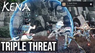 Triple Threat Trophy (Destroyed 3 Enemies With A Single Parry) - Kena: Bridge of Spirits