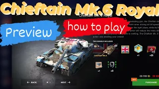 Chieftain Mk. 6 | Review | How to play Gameplay | WOTB ⚡ WOTBLITZ ⚡