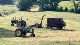 Cutting Silage 2022, 1950s,60s equipment