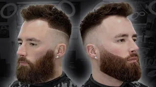 Best Beard Tutorial on Youtube 💯 How to Fade Shape and Razor Line