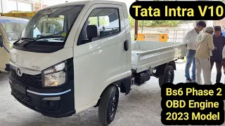 ये लो आ गई Tata Intra V10 Bs6 Phase 2  2023 Model वाली गाड़ी🤩 Tata Intra V10 Phase 2 OBD Engine 2023