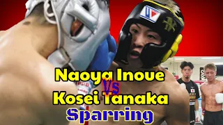 Naoya Inoue and Kosei Tanaka intense sparring(Tagalog dub)(English sub)