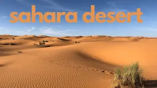 Sahara desert with beautiful music -relaxing music-Meditation music